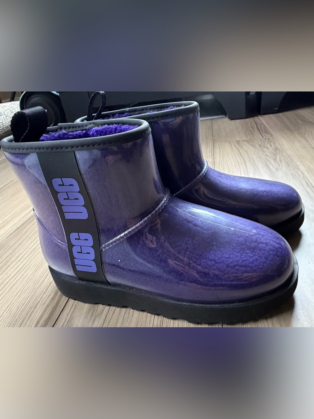 UGG Classic Clear Mini Women's Boots Violet Night Size 7